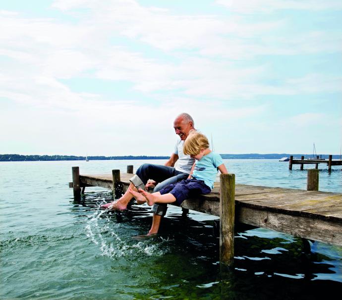 Man and daughter