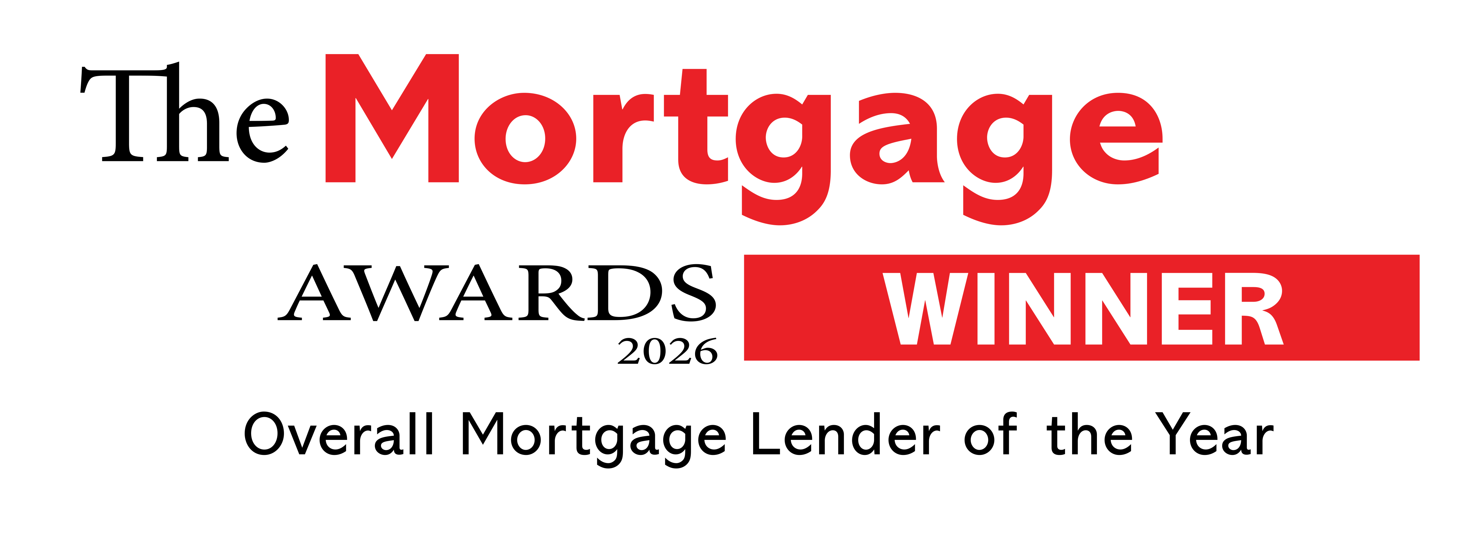 The Mortgage Awards 2026 Winner - Overall Mortgage Lender of the Year